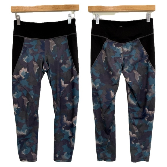 Patagonia Centered Crop Pants Womens Size Small Rain Fern Compression Yoga Gym - Picture 1 of 13